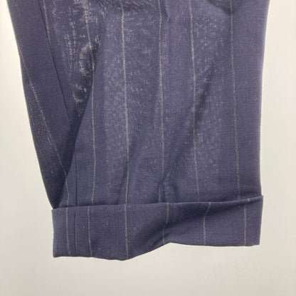 【中古品】【メンズ】 WACKO MARIA ワコマリア DORMEUIL STRIPED TROUSERS スラックス スラックスパンツ 142-250212-OR-05-iwa サイズ：XL カラー：ネイビー系/ストライプ 万代Net店
