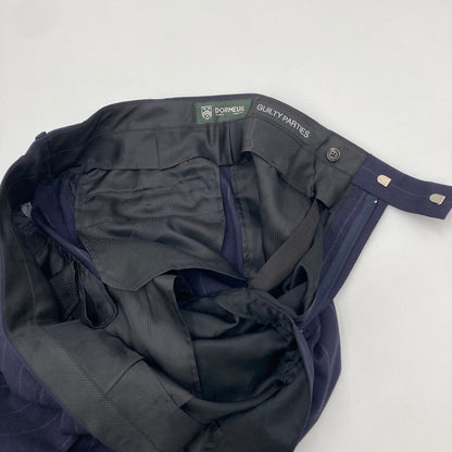 【中古品】【メンズ】 WACKO MARIA ワコマリア DORMEUIL STRIPED TROUSERS スラックス スラックスパンツ 142-250212-OR-05-iwa サイズ：XL カラー：ネイビー系/ストライプ 万代Net店