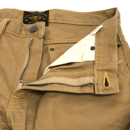 【中古品】【メンズ】 SKULL FLIGHT スカルフライト SS PANTS TYPE２ BOOTS CUT STRETCH PANTS ブーツカット パンツ ボトムス 156-260605-rs-03-fur サイズ：31 カラー：ベージュ 万代Net店