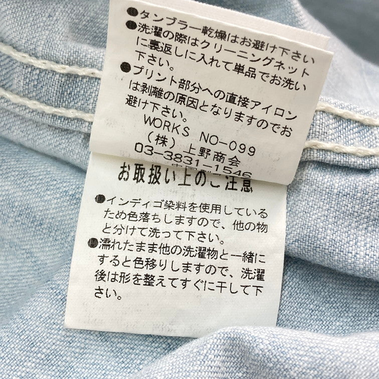 【中古品】【メンズ】 AVIREX アヴィレックス 6105084 L/S DENIM SHIRT デニムシャツ 145-260303-WA-09-iwa サイズ：M カラー：ライトブルー 万代Net店