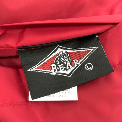 【現状渡し品】【メンズ】 BEAR ベアー REVERSIBLE DOWN JACKET リバーシブル ダウンジャケット USA製 アウター 古着 ヴィンテージ 146-260821-rs-02-fur サイズ：L カラー：ブラック×レッド 万代Net店