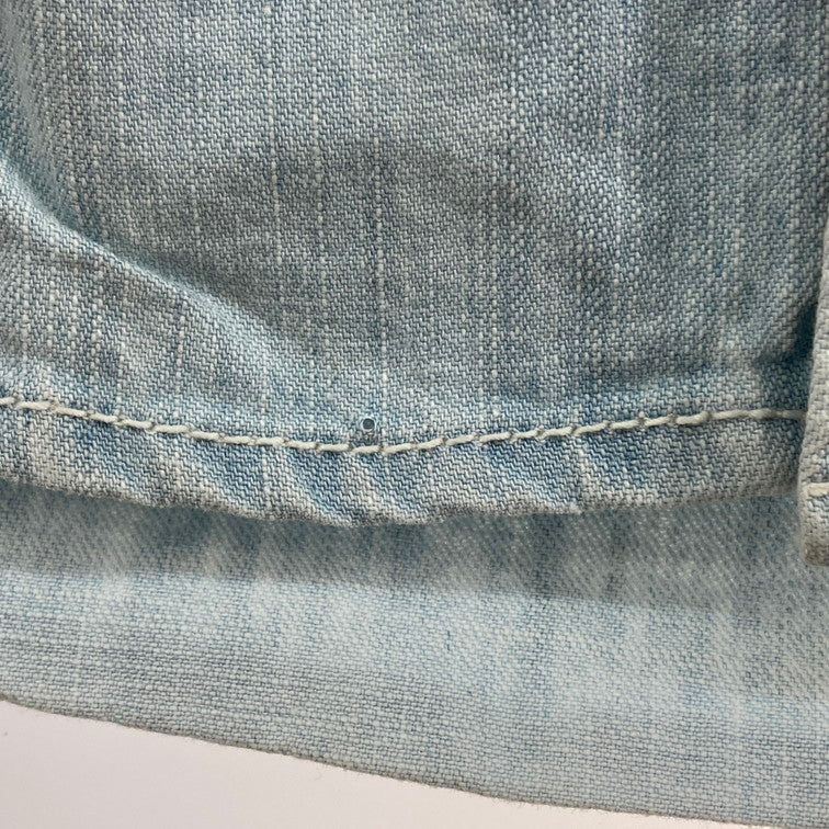 【中古品】【メンズ】 AVIREX アヴィレックス 6105084 L/S DENIM SHIRT デニムシャツ 145-260303-WA-09-iwa サイズ：M カラー：ライトブルー 万代Net店