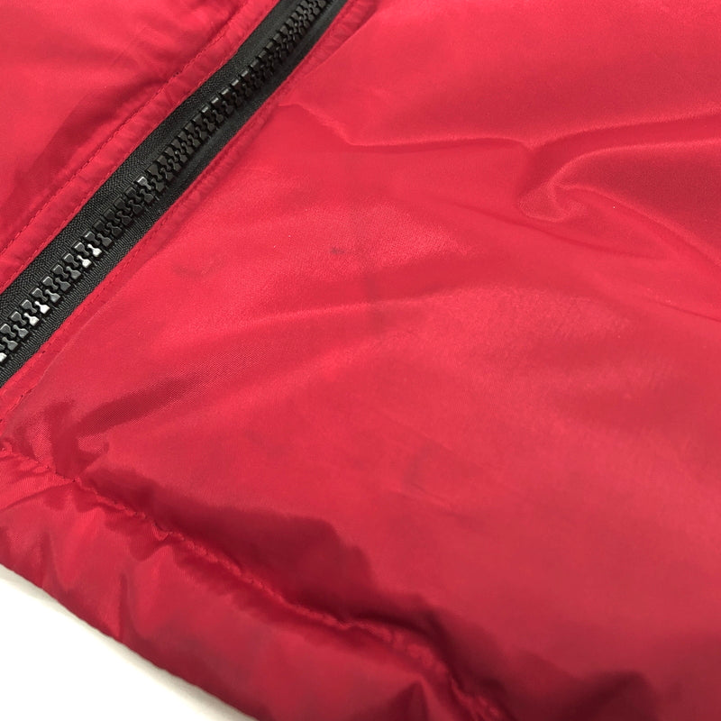 【現状渡し品】【メンズ】 BEAR ベアー REVERSIBLE DOWN JACKET リバーシブル ダウンジャケット USA製 アウター 古着 ヴィンテージ 146-260821-rs-02-fur サイズ：L カラー：ブラック×レッド 万代Net店