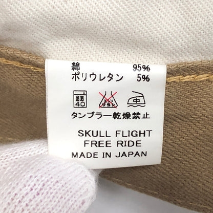 【中古品】【メンズ】 SKULL FLIGHT スカルフライト SS PANTS TYPE２ BOOTS CUT STRETCH PANTS ブーツカット パンツ ボトムス 156-260605-rs-03-fur サイズ：31 カラー：ベージュ 万代Net店