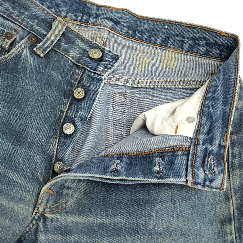 【現状渡し品】【メンズ/レディース】 LEVI’S リーバイス 80S 501 DENIM PANTS 653刻印 デニムパンツ スモールE Gパン ジーンズ ボトムス 古着 ヴィンテージ 157-260605-rs-05-fur サイズ：W29 L34 カラー：インディゴ 万代Net店