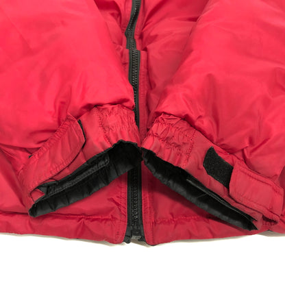 【現状渡し品】【メンズ】 BEAR ベアー REVERSIBLE DOWN JACKET リバーシブル ダウンジャケット USA製 アウター 古着 ヴィンテージ 146-260821-rs-02-fur サイズ：L カラー：ブラック×レッド 万代Net店