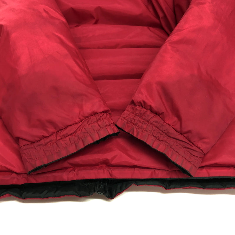 【現状渡し品】【メンズ】 BEAR ベアー REVERSIBLE DOWN JACKET リバーシブル ダウンジャケット USA製 アウター 古着 ヴィンテージ 146-260821-rs-02-fur サイズ：L カラー：ブラック×レッド 万代Net店