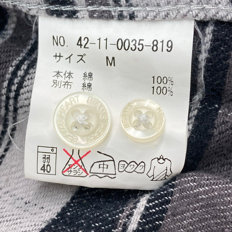 【中古品】【メンズ】 BEAMS HEART ビームスハート 42-11-0352-819 シャツ チェック 143-260303-WA-10-iwa サイズ：M 万代Net店