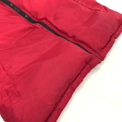 【現状渡し品】【メンズ】 BEAR ベアー REVERSIBLE DOWN JACKET リバーシブル ダウンジャケット USA製 アウター 古着 ヴィンテージ 146-260821-rs-02-fur サイズ：L カラー：ブラック×レッド 万代Net店