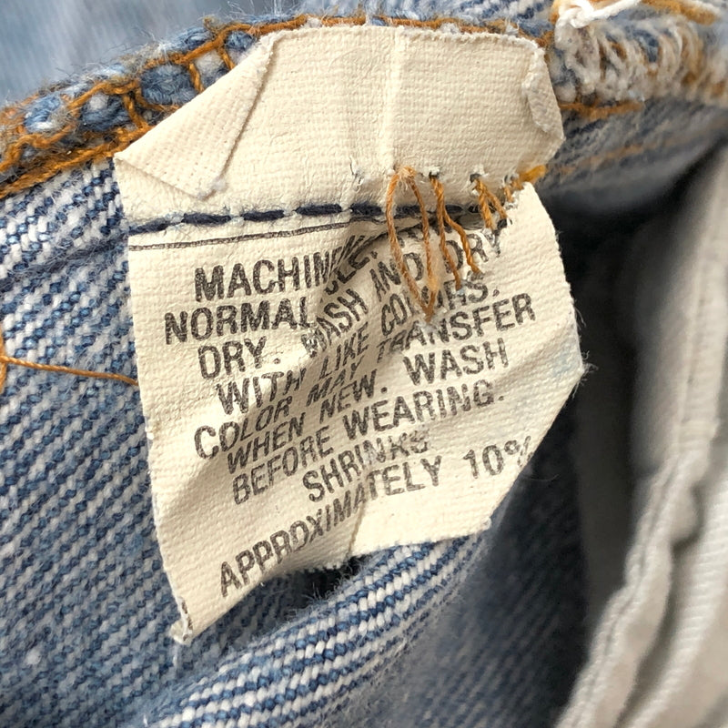 【現状渡し品】【メンズ/レディース】 LEVI’S リーバイス 80S 501 DENIM PANTS 653刻印 デニムパンツ スモールE Gパン ジーンズ ボトムス 古着 ヴィンテージ 157-260605-rs-05-fur サイズ：W29 L34 カラー：インディゴ 万代Net店
