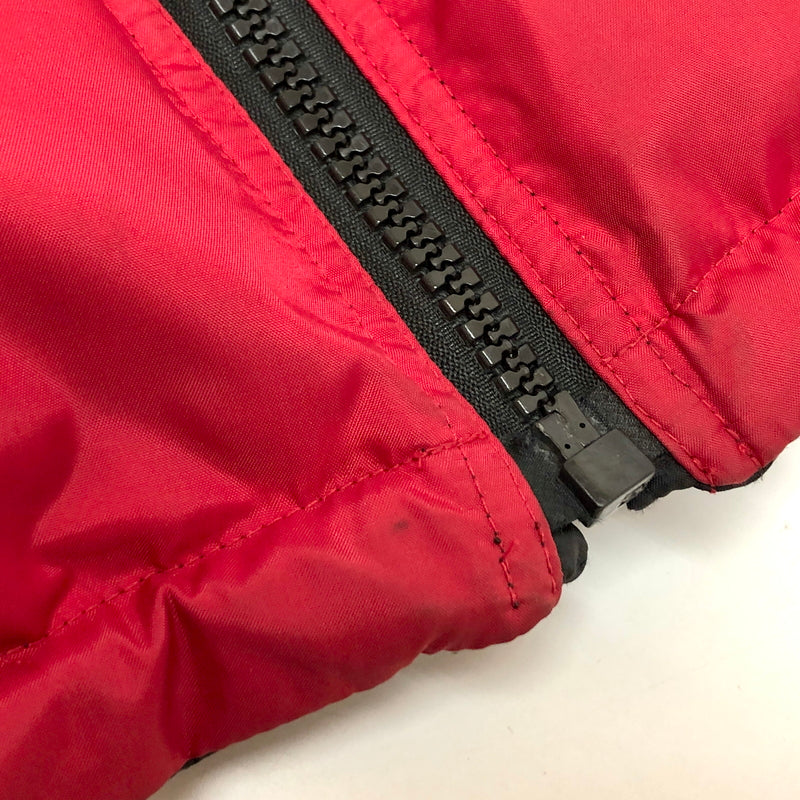【現状渡し品】【メンズ】 BEAR ベアー REVERSIBLE DOWN JACKET リバーシブル ダウンジャケット USA製 アウター 古着 ヴィンテージ 146-260821-rs-02-fur サイズ：L カラー：ブラック×レッド 万代Net店