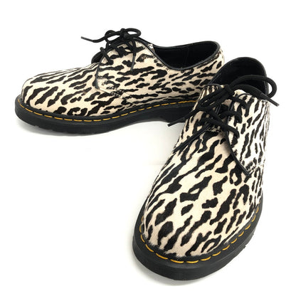 【現状渡し品】【メンズ】 Dr.Martens ドクターマーチン × WACKO MARIA 1461 3ホール レオパードシューズ 靴 164-251223-rs-04-fur サイズ：UK8 (日本サイズ27.0cm相当) カラー：ホワイト/ブラック 万代Net店