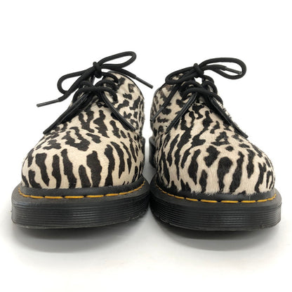 【現状渡し品】【メンズ】 Dr.Martens ドクターマーチン × WACKO MARIA 1461 3ホール レオパードシューズ 靴 164-251223-rs-04-fur サイズ：UK8 (日本サイズ27.0cm相当) カラー：ホワイト/ブラック 万代Net店