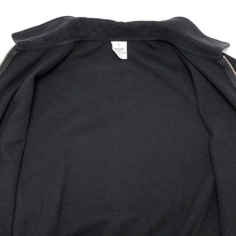 【中古品】【レディース】 OUTDOOR アウトドア PRODUCTS 24-070-074-3220-3-0 ジャージージップアップカーデ カーディガン ニット 長袖 トップス 170-260310-rs-06-fur サイズ：F カラー：ブラック 万代Net店