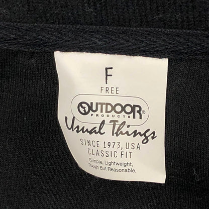 【中古品】【レディース】 OUTDOOR アウトドア PRODUCTS 24-070-074-3220-3-0 ジャージージップアップカーデ カーディガン ニット 長袖 トップス 170-260310-rs-06-fur サイズ：F カラー：ブラック 万代Net店