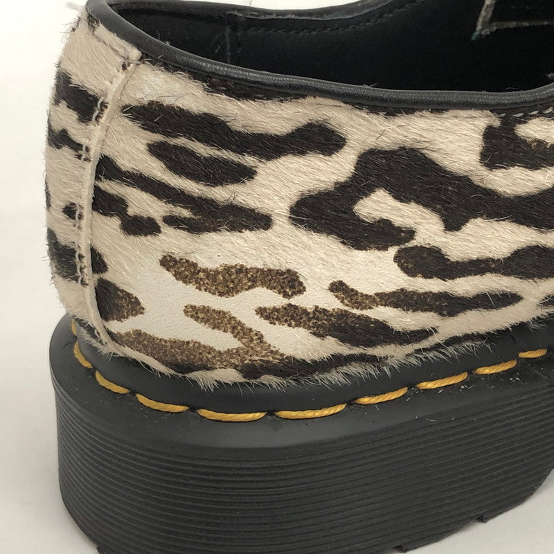 【現状渡し品】【メンズ】 Dr.Martens ドクターマーチン × WACKO MARIA 1461 3ホール レオパードシューズ 靴 164-251223-rs-04-fur サイズ：UK8 (日本サイズ27.0cm相当) カラー：ホワイト/ブラック 万代Net店
