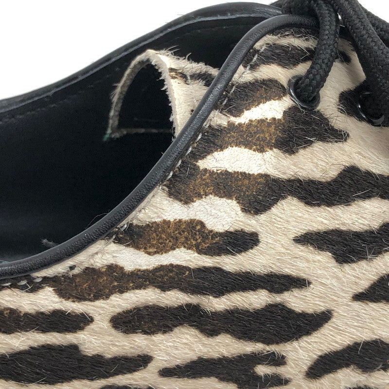 【現状渡し品】【メンズ】 Dr.Martens ドクターマーチン × WACKO MARIA 1461 3ホール レオパードシューズ 靴 164-251223-rs-04-fur サイズ：UK8 (日本サイズ27.0cm相当) カラー：ホワイト/ブラック 万代Net店