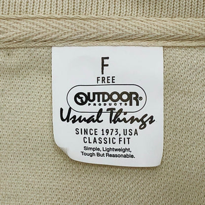 【中古品】【レディース】 OUTDOOR アウトドア PRODUCTS 25-070-074-3300-1-0 ジャージージップアップカーデ カーディガン ニット 長袖 トップス 170-260310-rs-07-fur サイズ：F カラー：アイボリー 万代Net店