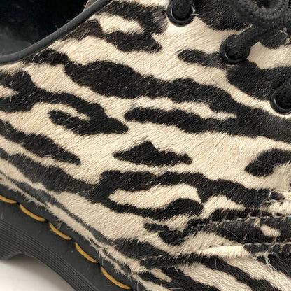 【現状渡し品】【メンズ】 Dr.Martens ドクターマーチン × WACKO MARIA 1461 3ホール レオパードシューズ 靴 164-251223-rs-04-fur サイズ：UK8 (日本サイズ27.0cm相当) カラー：ホワイト/ブラック 万代Net店