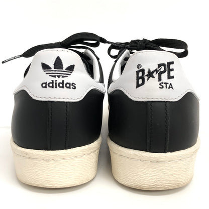 【現状渡し品】【メンズ】 adidas アディダス × A BATHING APE SUPERSTAR 80S IF2385 スーパースター スニーカー シューズ 靴 161-251223-rs-05-fur サイズ：26.5cm US8.5 カラー：ブラック/ホワイト 万代Net店