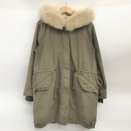 【現状渡し品】【レディース】 snidel スナイデル FISHTAIL PARKA SWFC154016 モッズコート フィッシュテール・パーカ ファー アウター 古着 169-260821-rs-06-fur サイズ：1 カラー：カーキ 万代Net店