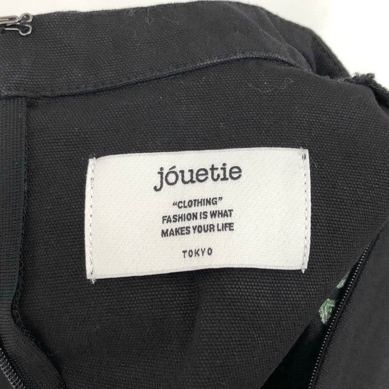 【中古品】【レディース】 jouetie ジュエティ エンブロイダリーチャイナミニワンピース 082320300901-01 バラ 刺繍 170-260311-rs-03-fur サイズ：M カラー：ブラック 万代Net店