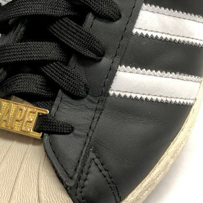 【現状渡し品】【メンズ】 adidas アディダス × A BATHING APE SUPERSTAR 80S IF2385 スーパースター スニーカー シューズ 靴 161-251223-rs-05-fur サイズ：26.5cm US8.5 カラー：ブラック/ホワイト 万代Net店