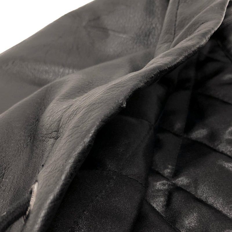 【現状渡し品】【メンズ】 HUF ハフ PLANTLIFE JACKET プラントライフ柄 レザージャケット アウター 142-260821-rs-04-fur サイズ：M カラー：ブラック 万代Net店