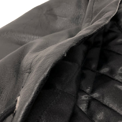 【現状渡し品】【メンズ】 HUF ハフ PLANTLIFE JACKET プラントライフ柄 レザージャケット アウター 142-260821-rs-04-fur サイズ：M カラー：ブラック 万代Net店