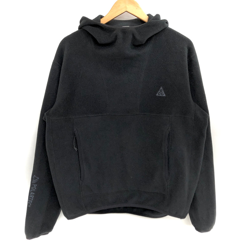 【現状渡し品】【メンズ】 NIKE ACG ナイキ エーシージー Wolf Tree POLARTEC CV0643-010 フリース フーディ パーカー 長袖 トップス 古着 144-260825-rs-01-fur サイズ：M カラー：ブラック 万代Net店