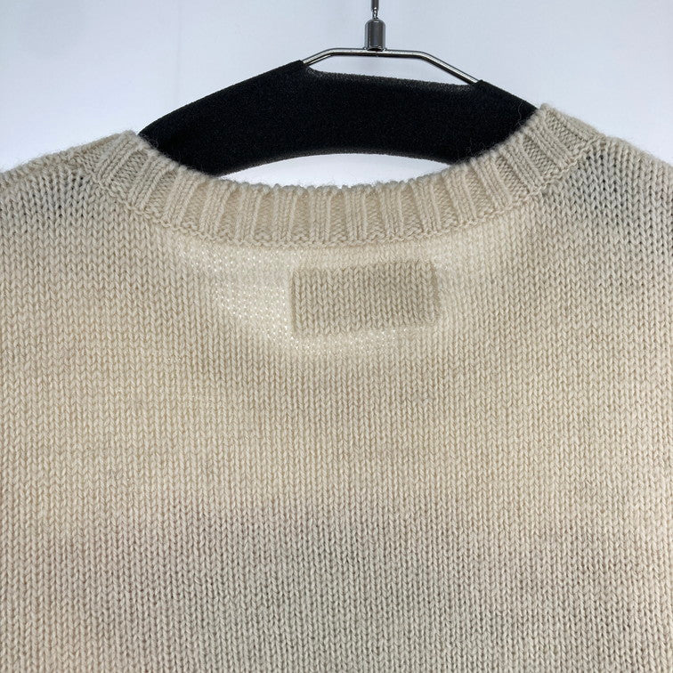 【中古品】【メンズ】 WACKO MARIA ワコマリア TIM LEMI クルーネックセーター INTARSIA CREW NECK SWEATER 142-250213-OR-03-iwa サイズ：L カラー：ホワイト系 万代Net店