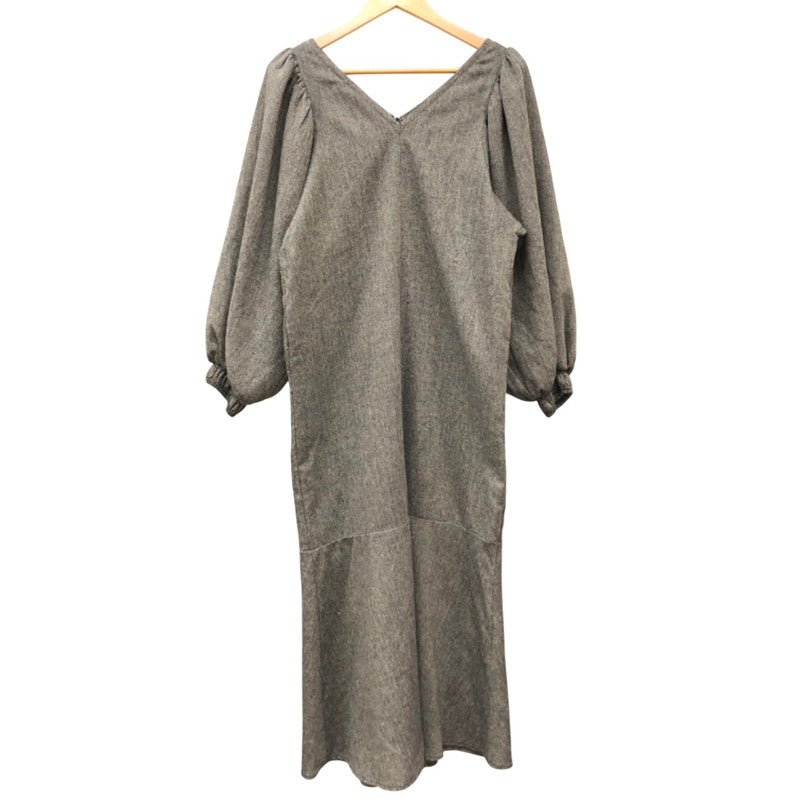【中古品】【レディース】 WILLFULLY ウィルフリー tweed puff mermaid OP 2122-OP-15 ワンピース スカート 171-260311-rs-05-fur サイズ：F カラー：ブラウン系 万代Net店