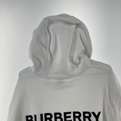 【中古品】【メンズ/レディース】 BURBERRY バーバリー オーバーサイズパーカー バックプリント 141-250213-OR-04-iwa サイズ：XS カラー：ホワイト系 万代Net店