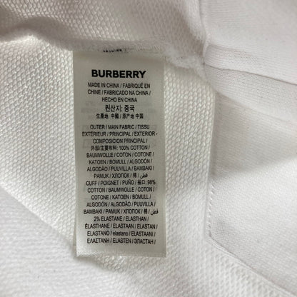 【中古品】【メンズ/レディース】 BURBERRY バーバリー オーバーサイズパーカー バックプリント 141-250213-OR-04-iwa サイズ：XS カラー：ホワイト系 万代Net店