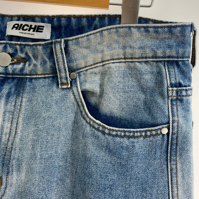 【中古品】【メンズ】 AICHE デニムパンツ 158-260304-WA-08-iwa サイズ：XL カラー：ライトブルー 万代Net店