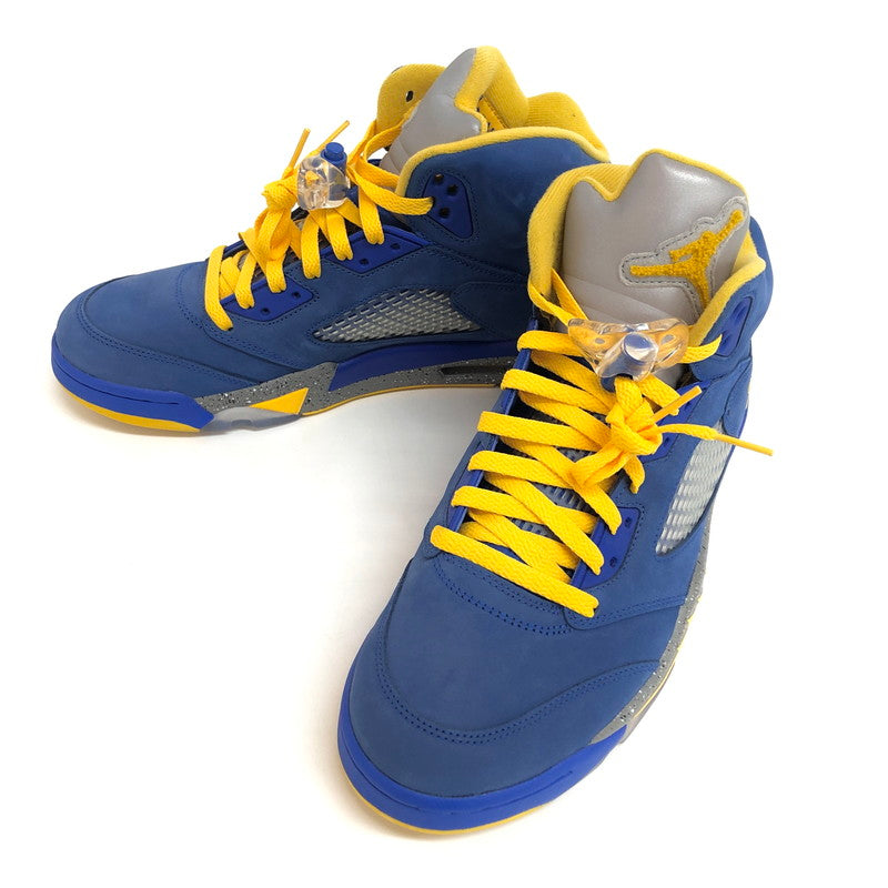 【中古品】【メンズ】 NIKE ナイキ AIR JORDAN 5 LANEY JSP CD2720-400 エアジョーダン レイニー スニーカー シューズ 靴 160-250226-rs-01-fur サイズ：28.0cm US 10 カラー：ブルー/イエロー 万代Net店