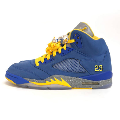 【中古品】【メンズ】 NIKE ナイキ AIR JORDAN 5 LANEY JSP CD2720-400 エアジョーダン レイニー スニーカー シューズ 靴 160-250226-rs-01-fur サイズ：28.0cm US 10 カラー：ブルー/イエロー 万代Net店