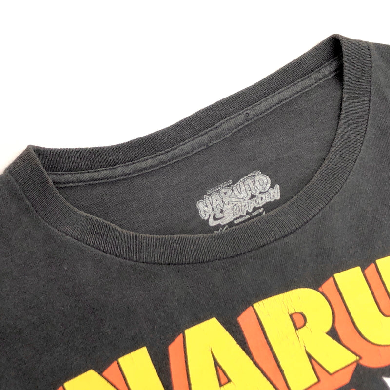 【現状渡し品】【メンズ】 NARUTO SHIPPUDEN -ナルト- 疾風伝 S/S TEE キャラクター プリント Tシャツ 半袖 古着 ヴィンテージ 146-260608-rs-01-fur サイズ：L カラー：ブラック 万代Net店