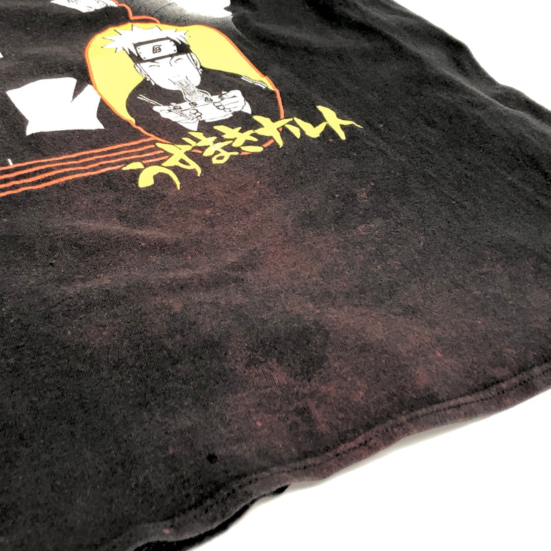【現状渡し品】【メンズ】 NARUTO SHIPPUDEN -ナルト- 疾風伝 S/S TEE キャラクター プリント Tシャツ 半袖 古着 ヴィンテージ 146-260608-rs-01-fur サイズ：L カラー：ブラック 万代Net店