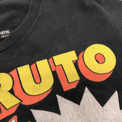 【現状渡し品】【メンズ】 NARUTO SHIPPUDEN -ナルト- 疾風伝 S/S TEE キャラクター プリント Tシャツ 半袖 古着 ヴィンテージ 146-260608-rs-01-fur サイズ：L カラー：ブラック 万代Net店
