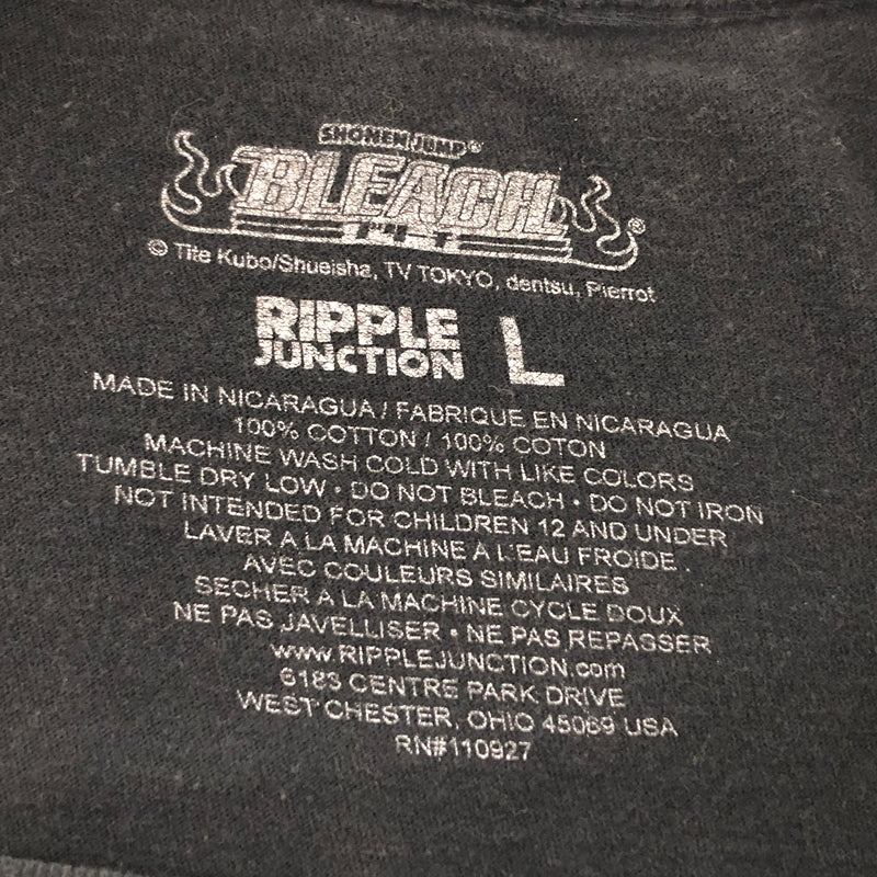 【現状渡し品】【メンズ】 BLEACH ブリーチ S/S TEE キャラクター プリント Tシャツ 半袖 古着 ヴィンテージ 146-260608-rs-02-fur サイズ：L カラー：ブラック 万代Net店
