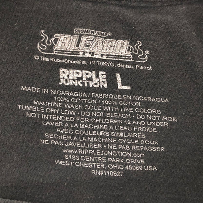 【現状渡し品】【メンズ】 BLEACH ブリーチ S/S TEE キャラクター プリント Tシャツ 半袖 古着 ヴィンテージ 146-260608-rs-02-fur サイズ：L カラー：ブラック 万代Net店