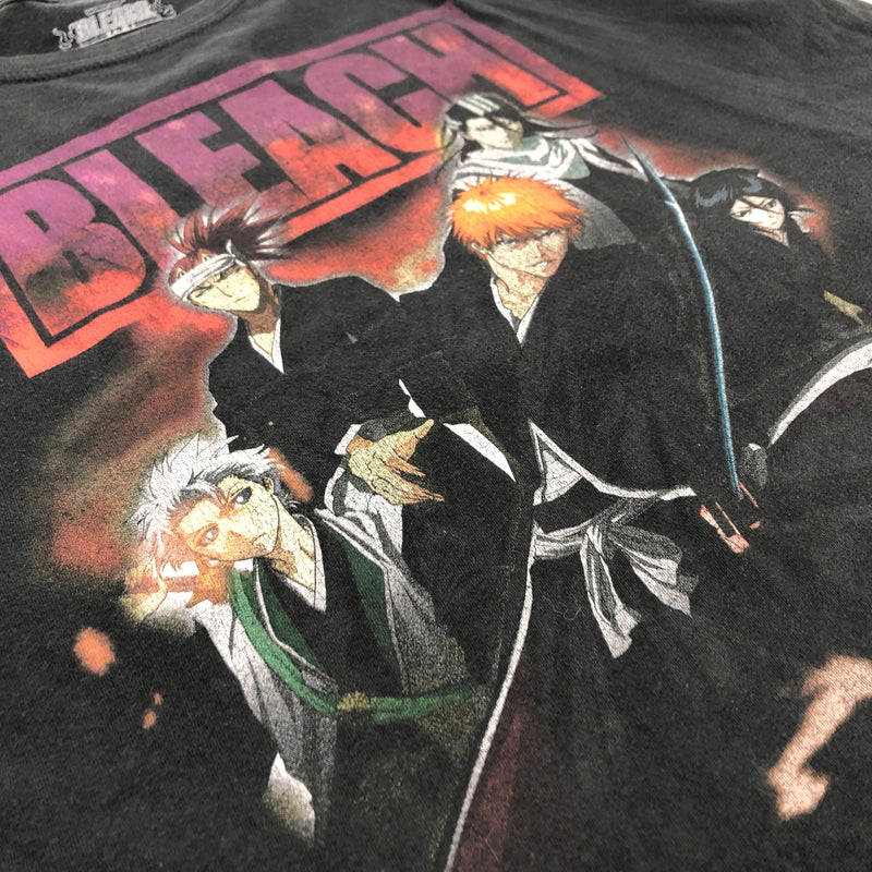 【現状渡し品】【メンズ】 BLEACH ブリーチ S/S TEE キャラクター プリント Tシャツ 半袖 古着 ヴィンテージ 146-260608-rs-02-fur サイズ：L カラー：ブラック 万代Net店