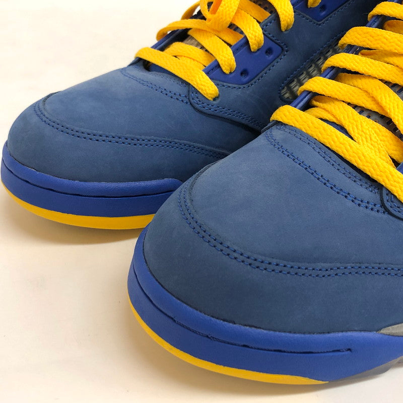 【中古品】【メンズ】 NIKE ナイキ AIR JORDAN 5 LANEY JSP CD2720-400 エアジョーダン レイニー スニーカー シューズ 靴 160-250226-rs-01-fur サイズ：28.0cm US 10 カラー：ブルー/イエロー 万代Net店