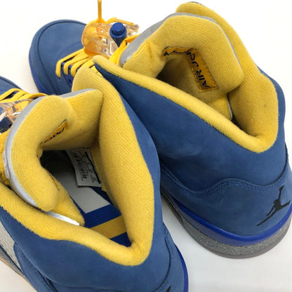 【中古品】【メンズ】 NIKE ナイキ AIR JORDAN 5 LANEY JSP CD2720-400 エアジョーダン レイニー スニーカー シューズ 靴 160-250226-rs-01-fur サイズ：28.0cm US 10 カラー：ブルー/イエロー 万代Net店