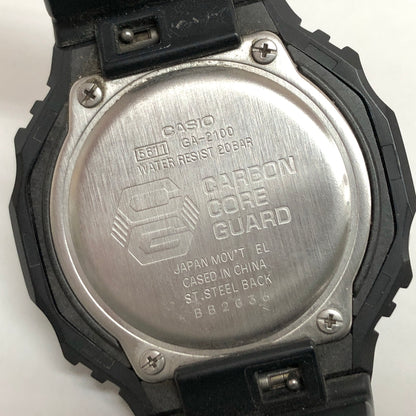 【現状渡し品】【メンズ】 CASIO G-SHOCK ジーショック 2100SERIES GA-2100-1A1JF 腕時計 アナログ デジタル ウォッチ アクセサリー 196-260608-rs-04-fur カラー：ブラック 万代Net店