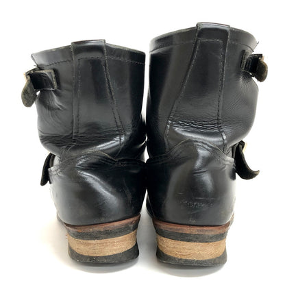 【ジャンク品】【メンズ】 RED WING レッドウィング ENGINEER BOOTS RW-2976 エンジニアブーツ 8インチ シューズ 靴 164-250226-rs-02-fur サイズ：26.0cm US 8D カラー：ブラック 万代Net店