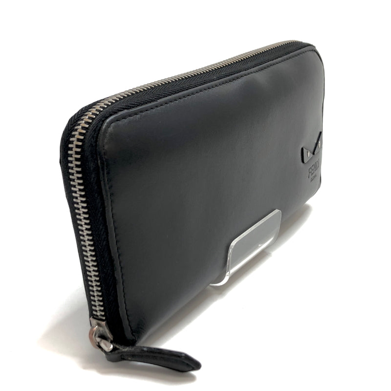 【中古品】【メンズ】 FENDI フェンディ BUGS EYE ZIP ROUND LONG WALLET 7M0210 6OC F0GXN モンスターアイ ラウンドファスナー 長財布 181-260608-rs-05-fur カラー：ブラック 万代Net店