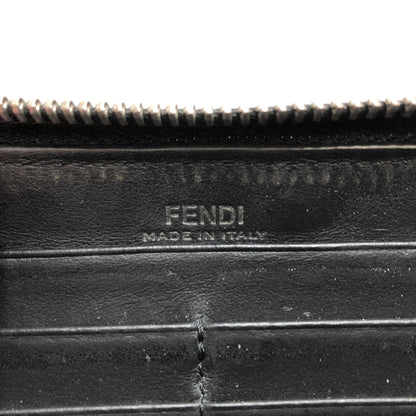 【中古品】【メンズ】 FENDI フェンディ BUGS EYE ZIP ROUND LONG WALLET 7M0210 6OC F0GXN モンスターアイ ラウンドファスナー 長財布 181-260608-rs-05-fur カラー：ブラック 万代Net店