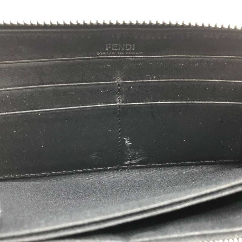 【中古品】【メンズ】 FENDI フェンディ BUGS EYE ZIP ROUND LONG WALLET 7M0210 6OC F0GXN モンスターアイ ラウンドファスナー 長財布 181-260701-rs-01-fur カラー：ブラック 万代Net店